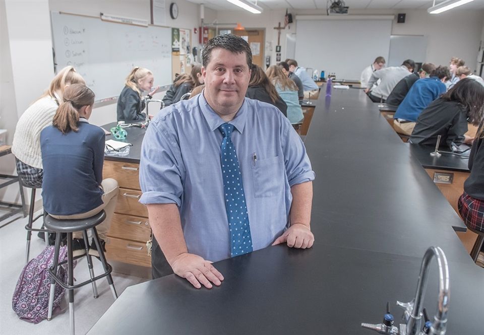 Science Teacher Michael Trankina is in his fifth year of teaching at Fenwick.