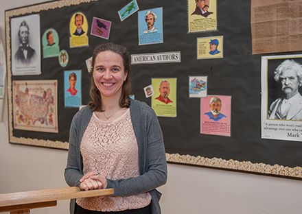 Kim Kotty, who is finishing up her 14th year of teaching English at Fenwick, discusses co-teaching the American Studies course with a history department colleague. She also explains why students should beware of 'simple answers' that digital technology often provides.