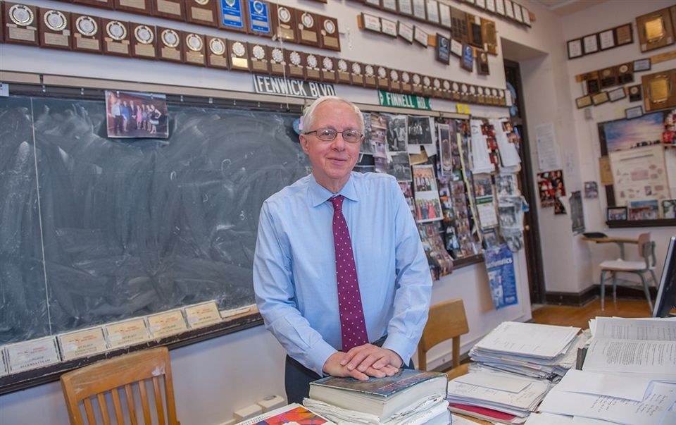 Alumnus and Math Teacher Mr. Finnell is wrapping up his 55th year as an instructor at Fenwick. Having produced more than 100 Blackfriars Guild productions (and counting), he's still going strong!